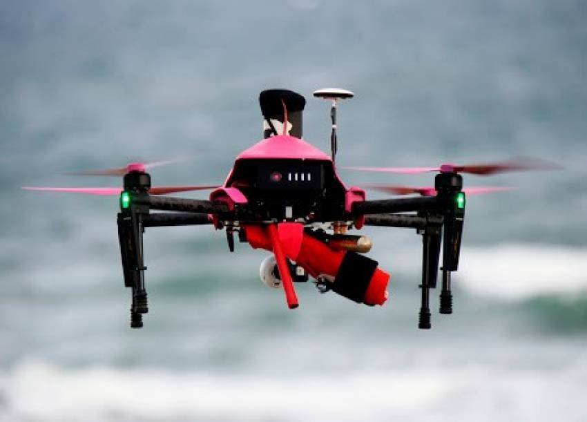 Drones to assist life savers