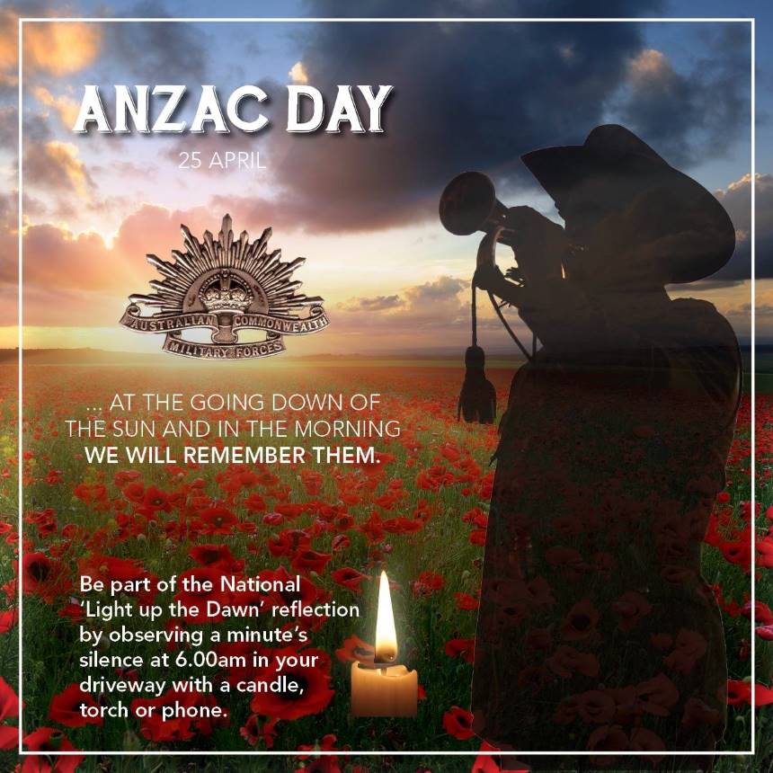 Victorians to mark ANZAC Day from home